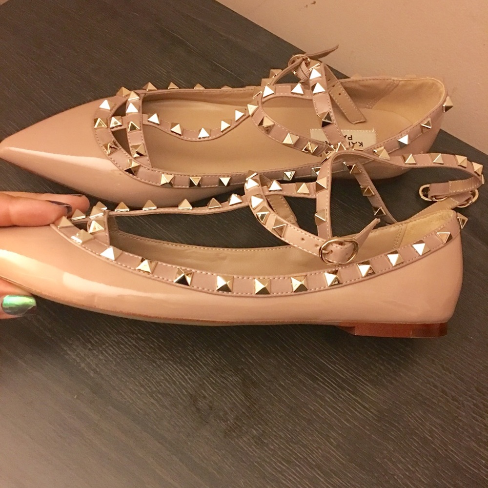 Kaitlyn Pan Rockstud Ballet Flat